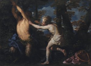 Apollo Flaying Marsyas by Girolamo Troppa Oil Painting