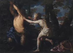Apollo Flaying Marsyas by Girolamo Troppa Oil Painting