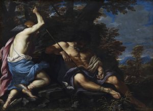 Mercury Killing Argus by Girolamo Troppa Oil Painting