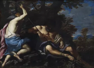 Mercury Killing Argus by Girolamo Troppa Oil Painting