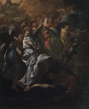 The Dream of Jacob by Girolamo Troppa Oil Painting