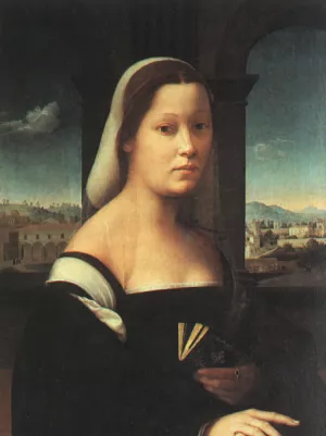 Portrait of a Woman, called The Nun painting by Giuliano Bugiardini