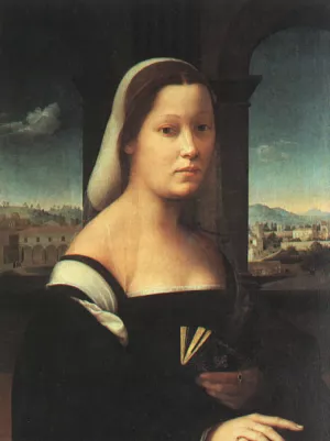 Portrait of a Woman, called The Nun Oil painting by Giuliano Bugiardini