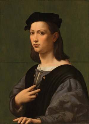 Portrait of a young gentleman by Giuliano Bugiardini Oil Painting