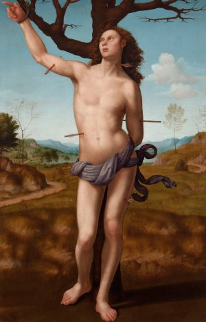 Saint Sebastian by Giuliano Bugiardini Oil Painting