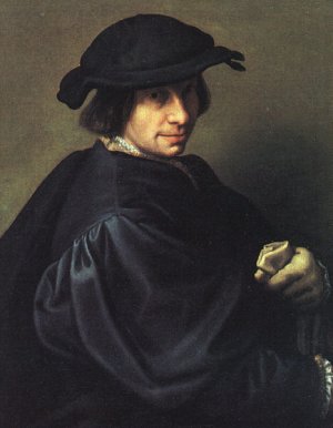 Portrait of Father Galeazzo Campi by Giulio Campi Oil Painting