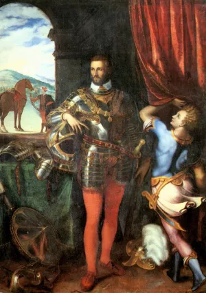Portrait of Ottavio Farnese by Giulio Campi - Oil Painting Reproduction