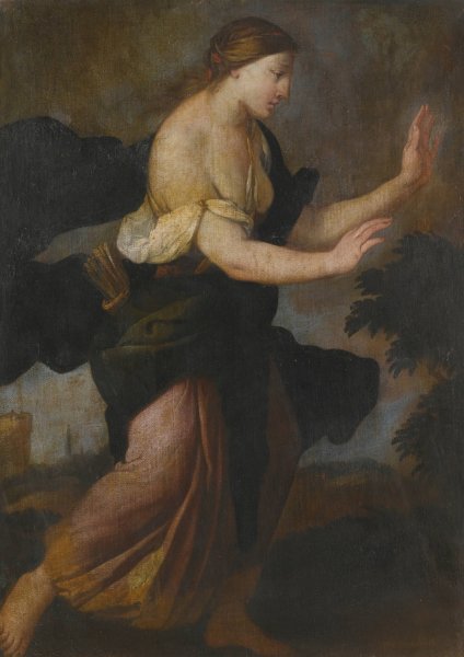Diana by Giulio Carpioni - Hand-Painted Oil Painting Reproduction