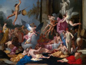 The Kingdom of Hypnos by Giulio Carpioni Oil Painting