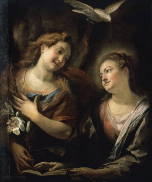 The Annunciation by Giulio Cesare Procaccini Oil Painting