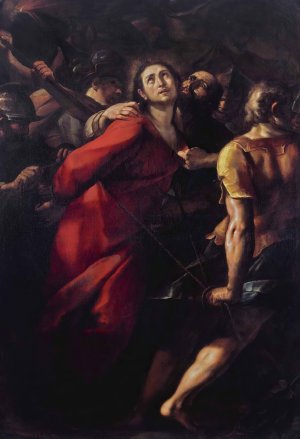The Capture Of Christ by Giulio Cesare Procaccini Oil Painting