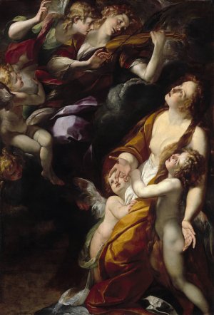 The Ecstasy of the Magdalen by Giulio Cesare Procaccini Oil Painting