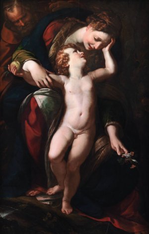 The Holy Family. The Rest on the Flight into Egypt by Giulio Cesare Procaccini Oil Painting