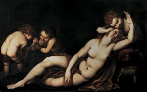 Venus and Cupids Oil painting by Giulio Cesare Procaccini