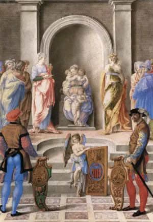 The Three Theological Virtues painting by Giulio Clovio