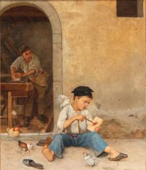 The Young Assistant by Giulio Del Torre Oil Painting
