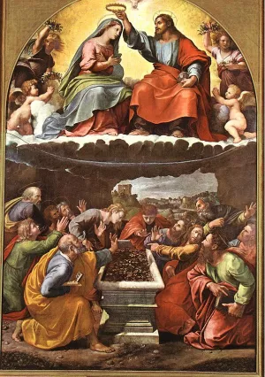Monteluce Madonna painting by Giulio Romano