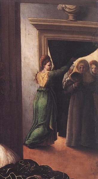 Main Product Photo of Portrait of a Woman Detail Painting by Giulio Romano