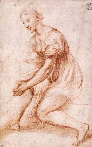Study for the Holy Family Oil painting by Giulio Romano