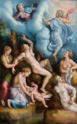 The Birth of Bacchus by Giulio Romano Oil Painting