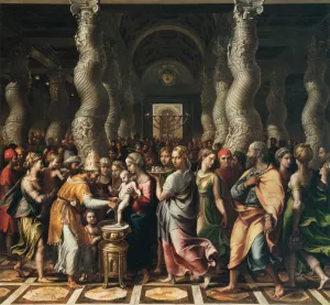 The Circumcision painting by Giulio Romano