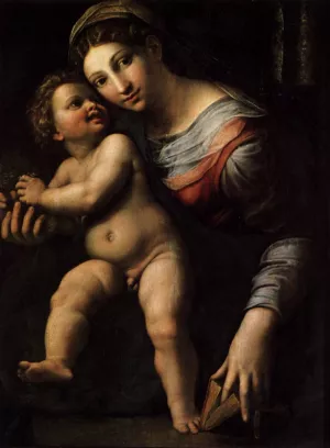 Virgin with the Child by Giulio Romano Oil Painting
