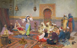 The Dance by Giulio Rosati Oil Painting