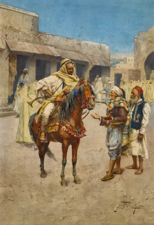 The Messenger by Giulio Rosati Oil Painting