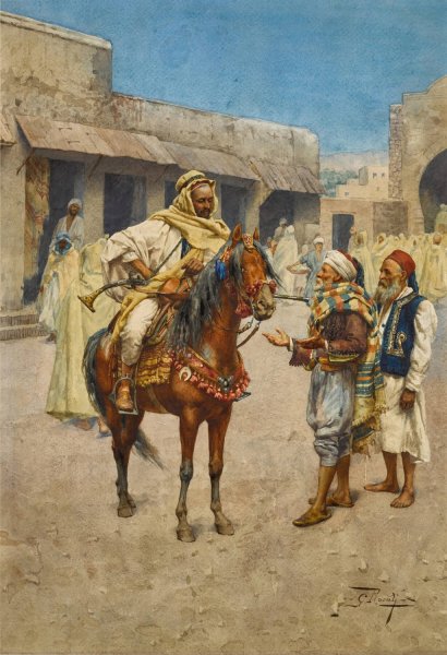 Main Product Photo of The Messenger Painting by Giulio Rosati