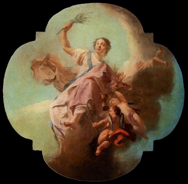 Charity by Giuseppe Angeli - Hand-Painted Oil Painting Reproduction