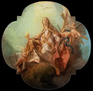 Faith Oil painting by Giuseppe Angeli