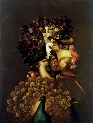 Air painting by Giuseppe Arcimboldo