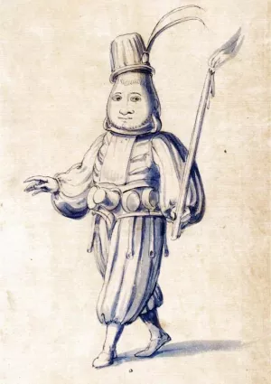 Costume Drawing of a Cook Oil painting by Giuseppe Arcimboldo