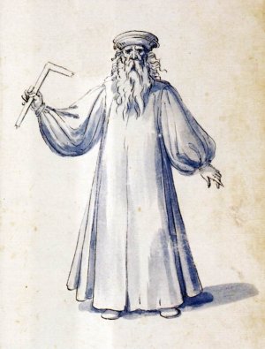 Costume of the Allegorical Figure Geometry Oil painting by Giuseppe Arcimboldo