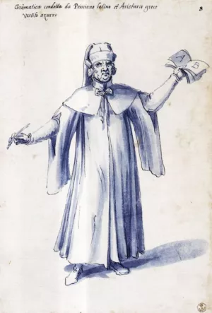 Costume of the Allegorical Figure Grammar painting by Giuseppe Arcimboldo