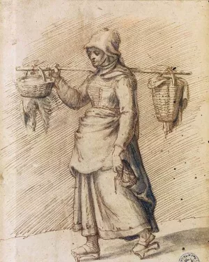 Farm Woman Going to Market Oil painting by Giuseppe Arcimboldo