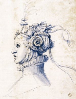 Sketch for a Mask Oil painting by Giuseppe Arcimboldo