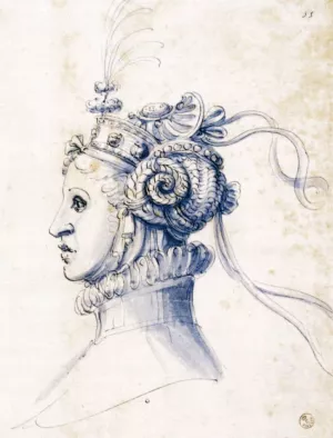 Sketch for a Mask by Giuseppe Arcimboldo Oil Painting