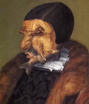 The Jurist Detail by Giuseppe Arcimboldo Oil Painting
