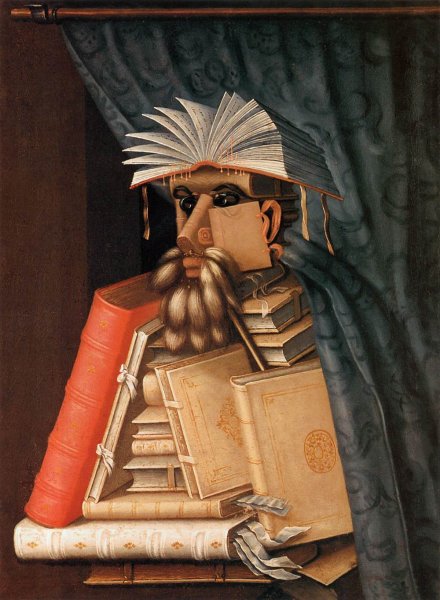 Main Product Photo of The Librarian Painting by Giuseppe Arcimboldo