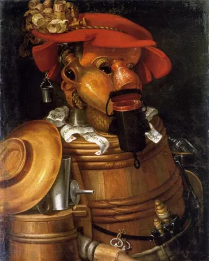 The Waiter by Giuseppe Arcimboldo - Oil Painting Reproduction