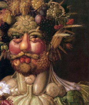 Vertumnus Detail Oil painting by Giuseppe Arcimboldo