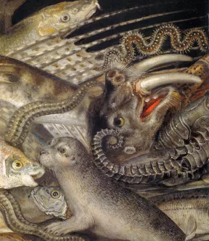 Water Detail by Giuseppe Arcimboldo Oil Painting