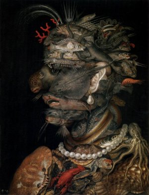 Water Oil painting by Giuseppe Arcimboldo