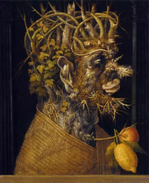 Winter by Giuseppe Arcimboldo - Oil Painting Reproduction