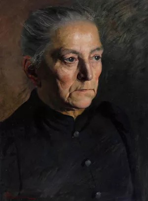 Ritratto di signora by Giuseppe Barison Oil Painting