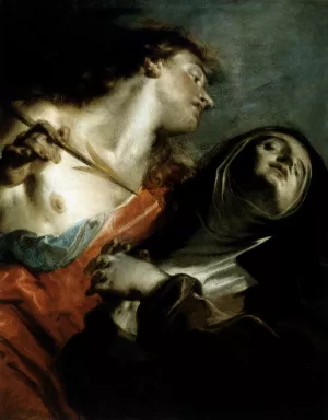 The Ecstasy of St Therese by Giuseppe Bazzani Oil Painting