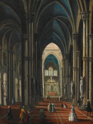 Duomo di Milano by Giuseppe Bernardino Bison Oil Painting