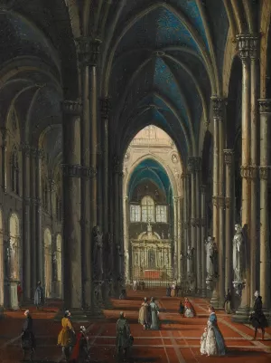 Duomo di Milano by Giuseppe Bernardino Bison Oil Painting