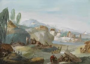 La Tebaide by Giuseppe Bernardino Bison Oil Painting
